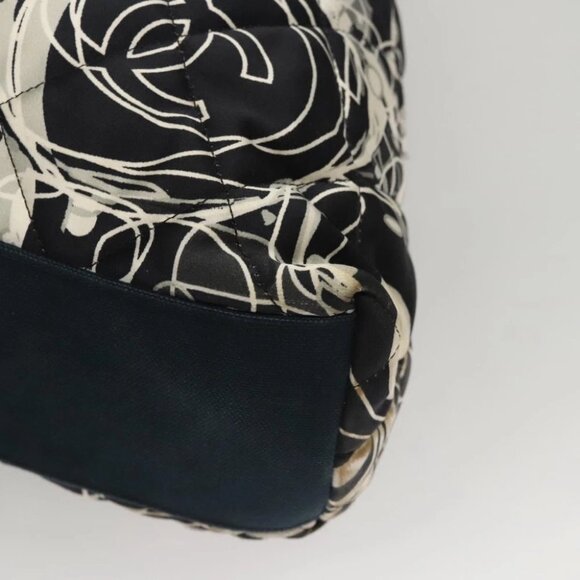 CHANEL Matelasse Chain Shoulder Bag Silk Black CC - Picture 8 of 14